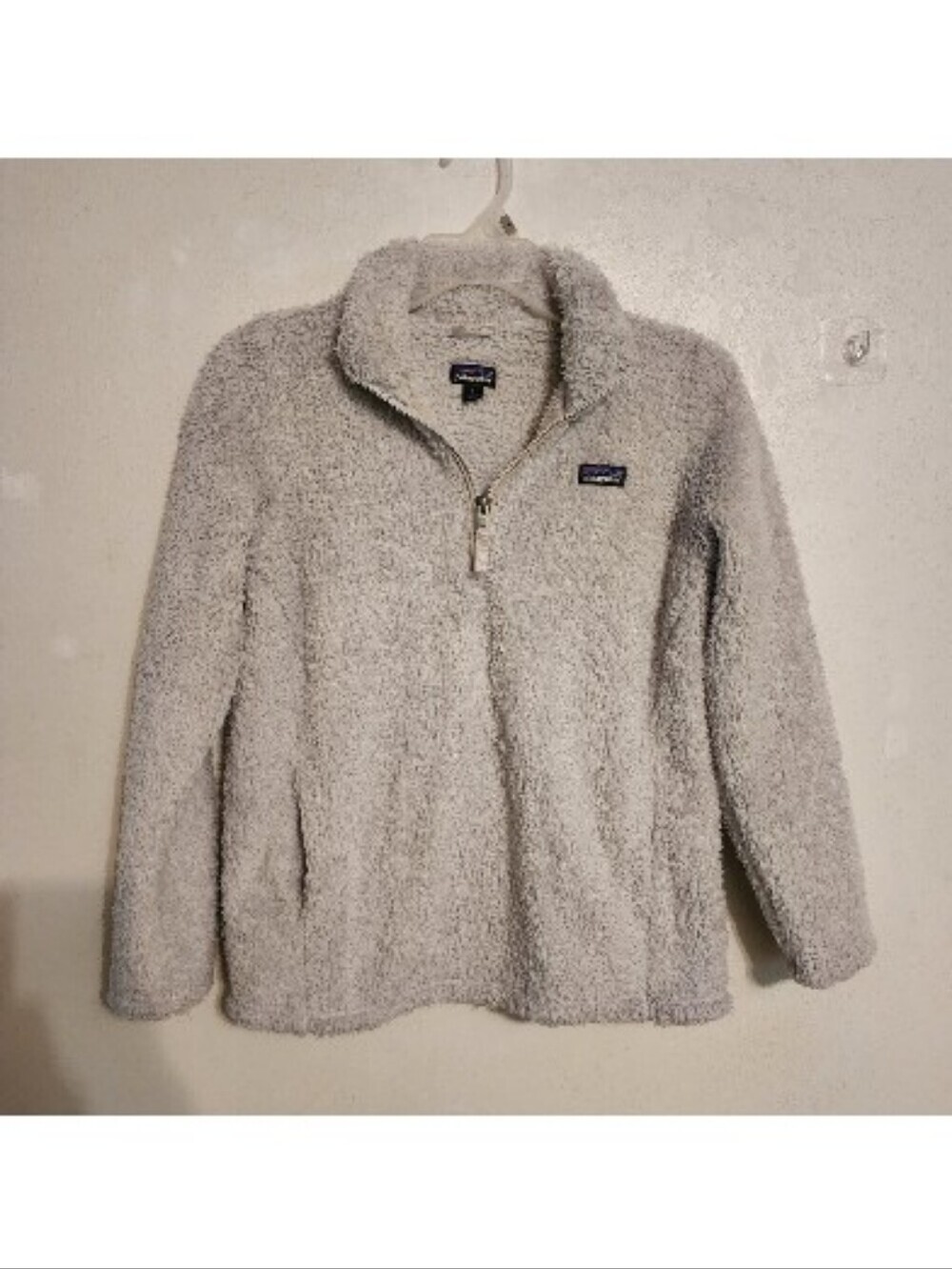 Patagonia Girls Los Gatos 1/4 Zip Fleece Jacket Gray Size XL 14
